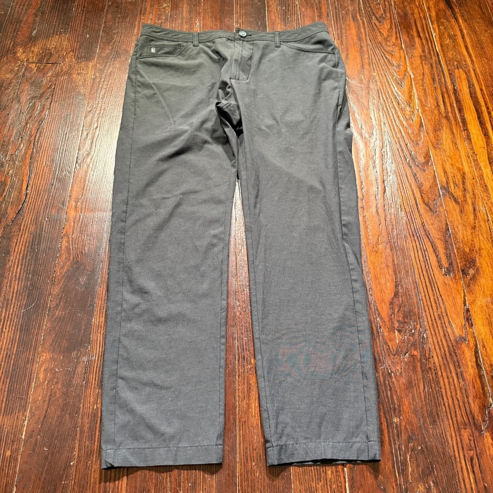 Linksoul Pants‎ Mens 35x30 Gray Performance Golf Chino Stretch Flat Front